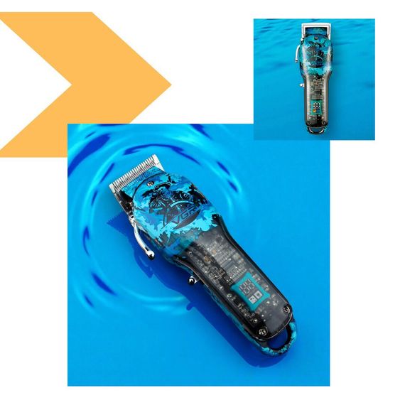 Акумуляторна стрижна машинка VGR V-886C Green з LED-дисплеєм, 9000RPM (47868-V-886C_989) | Зображення 1