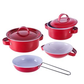 Детский набор посуды «Kitchenware» 620-B5(Red) кастрюля, сковородка