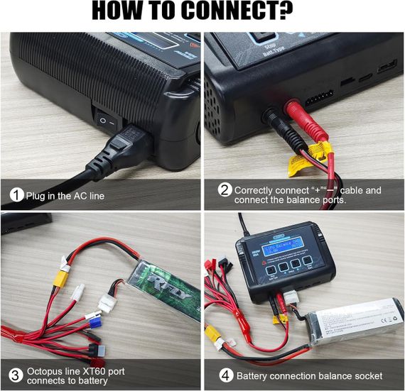 LiPo зарядний пристрій С150 150W 10A AC/DC з балансуванням та підтримкою Li-ion/LiFe/NiMH/NiCd/LiHV/Pb акумуляторів BMS контролер | Зображення 4