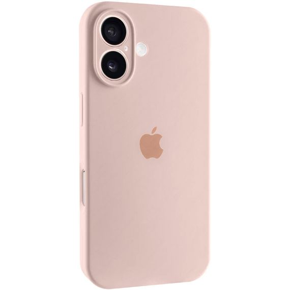 Чохол Silicone Case Full Camera Protective (AA) для Apple iPhone 16 (6.1") Рожевий / Pink Sand