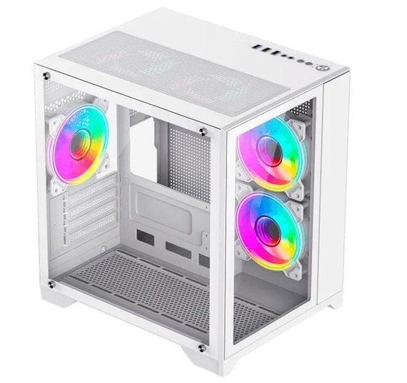 Ігровий ПК Ice Infinity Mini White Tower / AMD Ryzen 5 5500 (6 (12) ядер по 3,6 - 4,2 ГГц) / 16 ГБ DDR4 / 480 ГБ SSD / nVidia GeForce GTX 1070, 8 ГБ GDDR5, 256-біт | Зображення 2