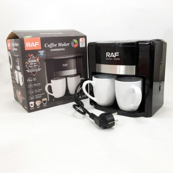 Маленька кавоварка для меленої кави, Кавоварка на роботу для дому настільна компактна DC-76 | Зображення 2