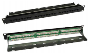 Патч-панель Molex 19', КАТТ, 568А/В, UTP, Кат. 5е, 1U Black (PID-00234-04)