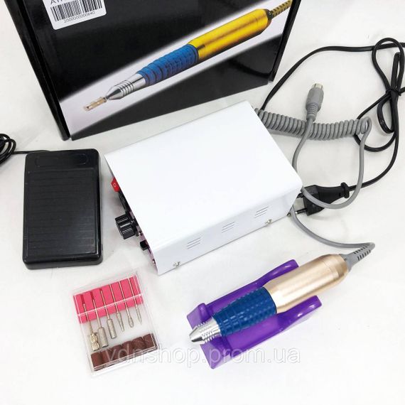 Сильный фрезер для маникюра DM4, Фреза для ногтей и педикюра Фрезер аппаратного маникюра QZ-49 | Зображення 9