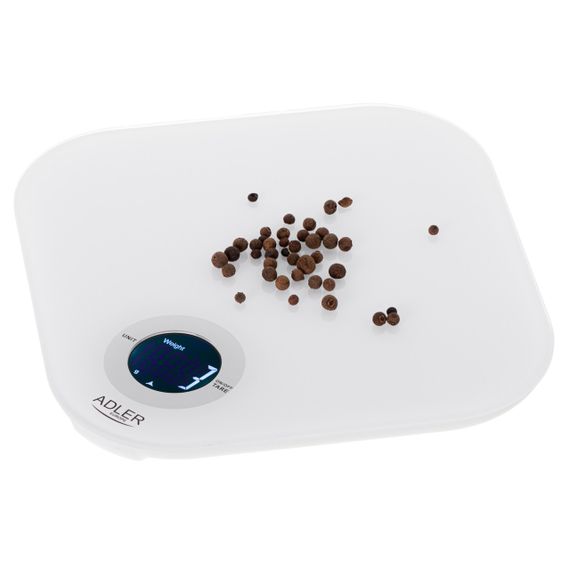 Ваги кухонні електронні Adler AD 3180 до 10 кг зі скляною платформою | Зображення 2