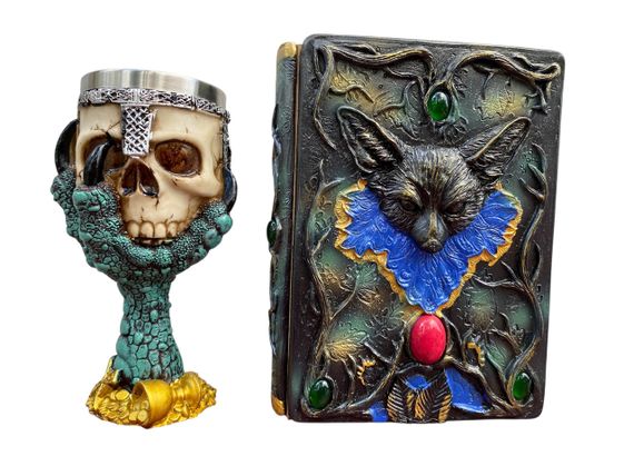 Подарунковий набір Келих 3D Лапа Дракона та Блокнот 3D «Лісовий Гримуар Лиси»