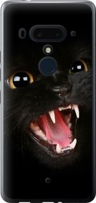 Чехол на HTC U12 Plus Чёрная кошка "932u-1712-17620"