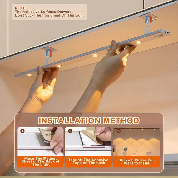 Сенсорний світильник LED з датчиком движения MZ-L1602 (40*10*400mm) | Зображення 5