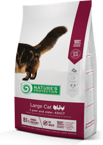 Корм Nature's Protection Large cat сухий для дорослих котів великих порід 2 кг