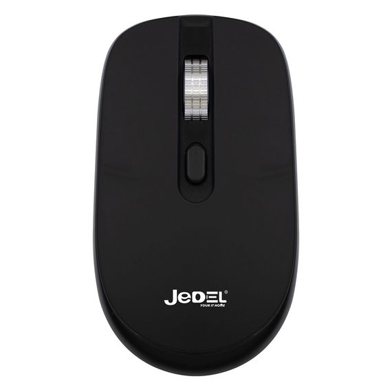 Миша бездротова JEDEL WD100, 1200-1600DPI, Black, 2.4GHZ+Bluetooth 5.0, Box | Зображення 1