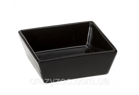 Миска для собак та котів Ferplast Altair 14 керамічна чорна 14x14x5 см 500 мл 71099317