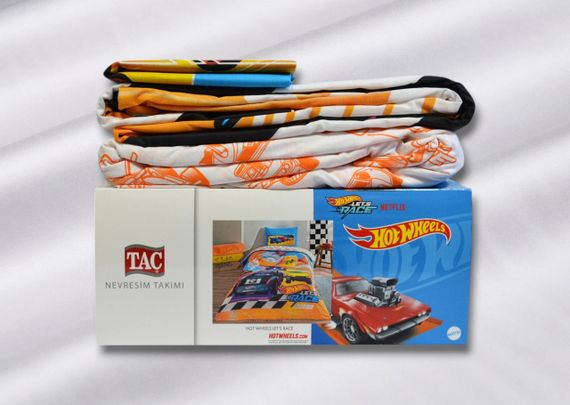 Постільна білизна TAC Disney 160×220 см Hot Wheels Let's Race | Зображення 2