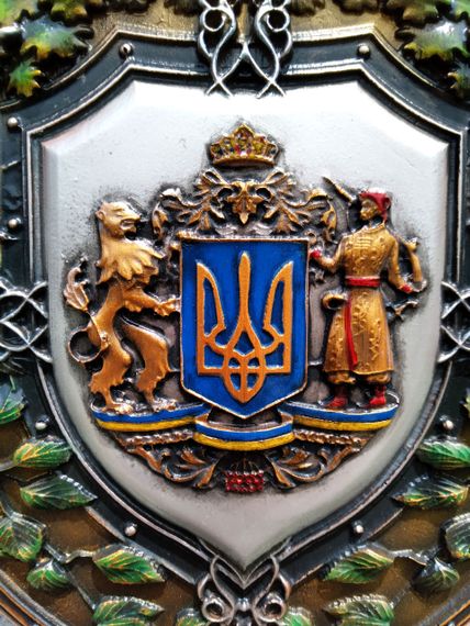 Панно герб Украины Объемная картина | Зображення 1