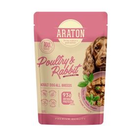 Вологий корм для собак з птахом та кроликом Araton Dog Poultry And Rabbit, 500 гр
