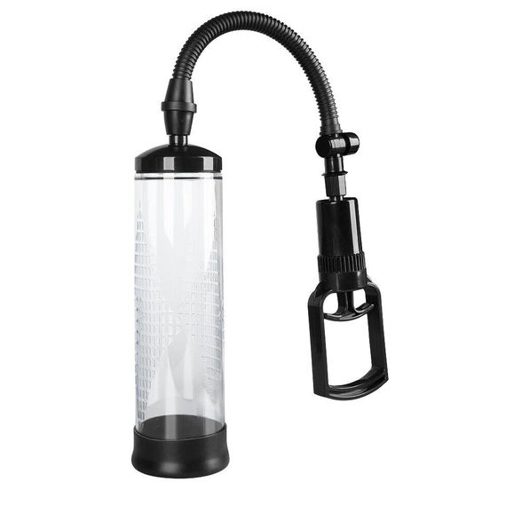 Вакуумная помпа с ручным насосом Men Powerup Black sexstyle