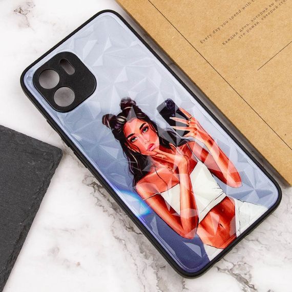 TPU+PC чохол Prisma Ladies для Xiaomi Redmi A1 / A2 TPU+PC, Black in White | Зображення 2