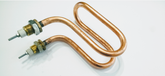 Тен мідний 2500w D 11 штуцер м 18 водяний, дистиляторний | Зображення 1