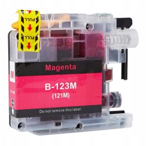 Совместимый картридж для Brother LC-123 (LC123) Magenta XL, пурпурний, 18ml, аналог LC123M с чипом