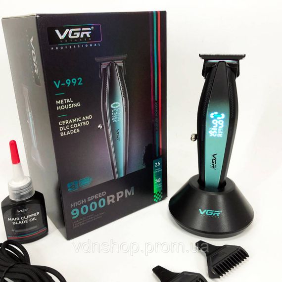 Машинка для стрижки волос хороша, Машинка для стрижки волос беспроводная Мужской триммер окантовки JT-91 | Зображення 6