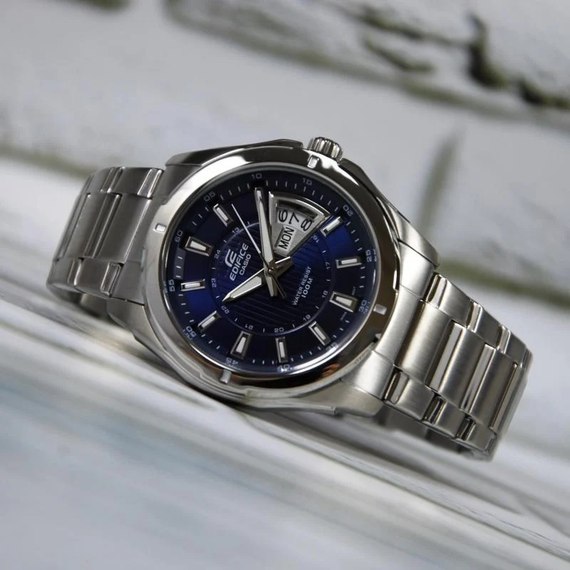 Годинники чоловічі сталеві кварцові оригінальні Японія Casio Edifice EF-129D-2AVEF (модуль 5125) | Зображення 1