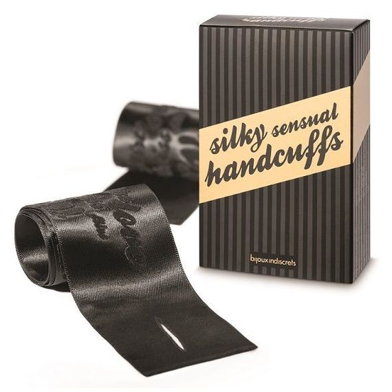 Наручники-лента Bijoux Indiscrets Silky Sensual Handcuffs Черный One Size