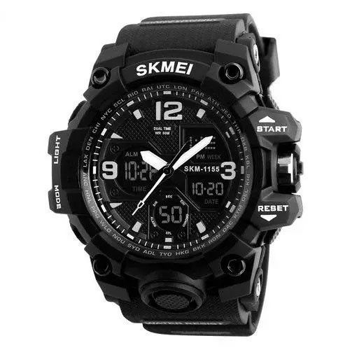 Годинник армійський оригінал SKMEI 1155BBK, Годинник армійський скмей, Модний LO-119 чоловічий годинник | Зображення 3
