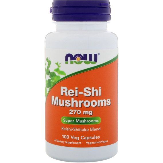 Грибний комплекс NOW Foods Rei-Shi Mushrooms 270 mg 100 Veg Caps