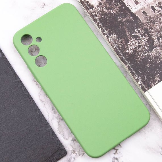 Чехол Silicone Cover Lakshmi Full Camera (AAA) для Samsung Galaxy S24+ Мятный / Mint | Зображення 4