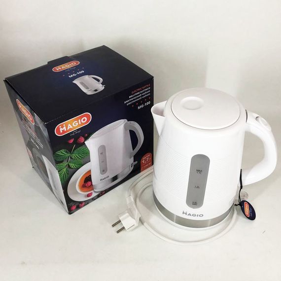 Чайники на підставці MAGIO MG-100 1.7 л 1700 Вт, Електрочайник відмінний, Чайник електричний модний WD-97