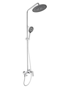 Душова система універсальна Qtap Slavonice Chrome з виливом QTSLA111CRM45909