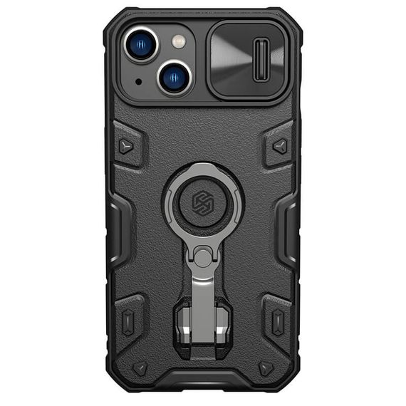 TPU+PC чехол Nillkin CamShield Armor Pro no logo (шторка на камеру) для Apple iPhone 14 (6.1") | Зображення 1