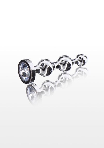 Анальна ялинка металева із кристалом Toy Joy Diamond Star Beads, Small Sex Aura