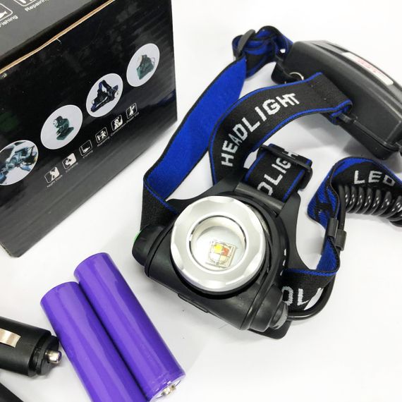 Ліхтар для голови зі світлодіодами PLD-T115-PM30-TG, Водонепроникний ліхтарик, Налобний ліхтар bailong JH-84 | Зображення 7