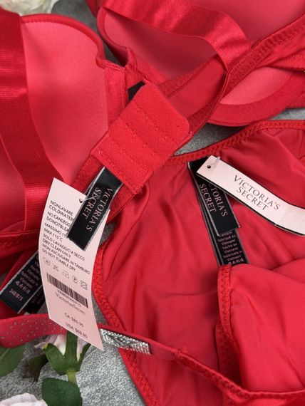 Комплект Victoria's Secret 8073 Push-Up Bra червоний | Зображення 2