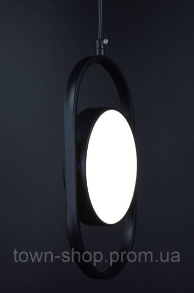Люстра потолочная LED DE33C-bk Черный 40-240х10х18 см. | Зображення 2