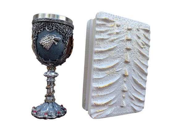 Подарунковий набір Келих 3D Гра Престолів і Блокнот 3D «Око Крижаного Хранителя» | Зображення 1