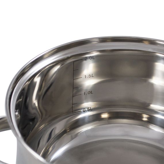 Каструля Krauff Steil 26-238-074, 2. 5 л, 18 см, з нержавіючої сталі з кришкою, для всіх типів плит | Зображення 2