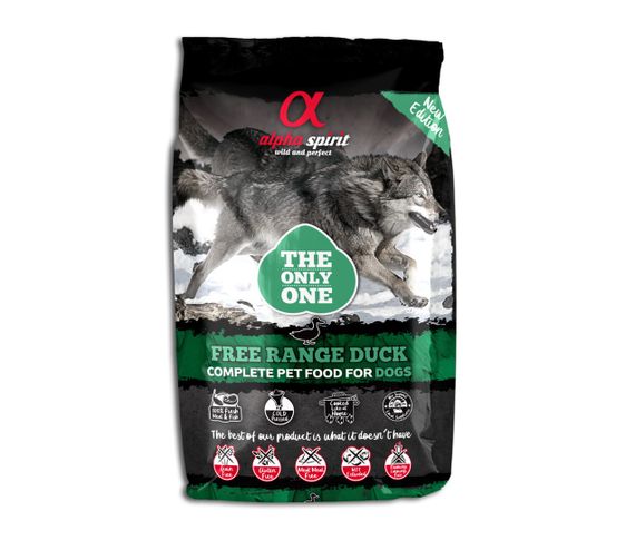 Сухий корм для собак з качкою Alpha Spirit The Only Free Range One Duck, 12 кг