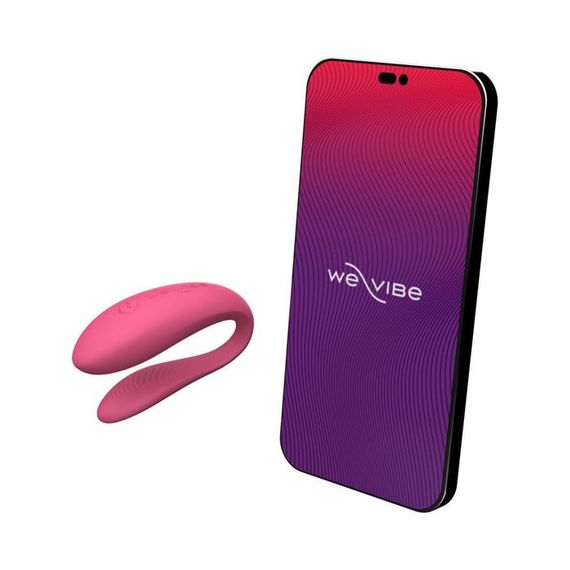 Иновационный вибратор для пар We-Vibe Sync Lite, управляемый через приложение — розовый sexstyle | Зображення 5