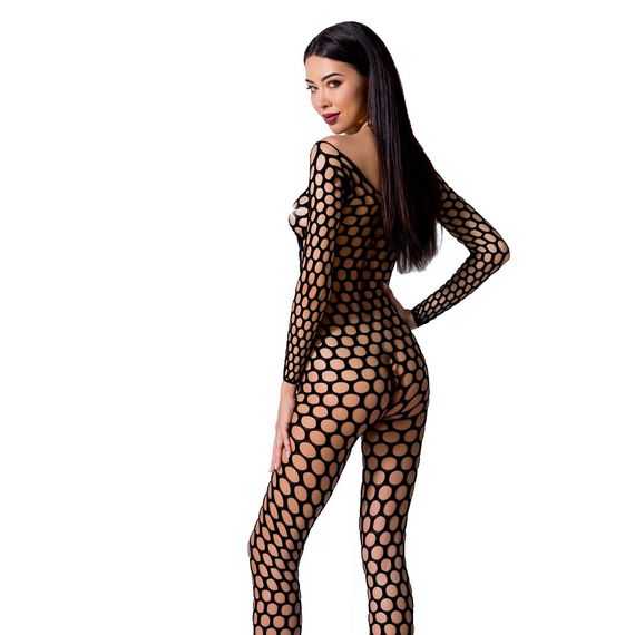 Бодістокінг з крупною сіткою Passion BS077 black, One size | Зображення 1