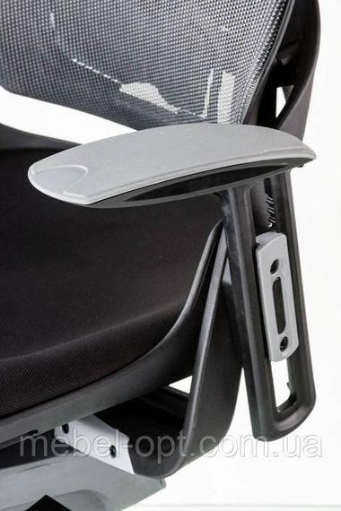 Крісло офісне Wau black fabric, charcoal nеtwork | Зображення 4