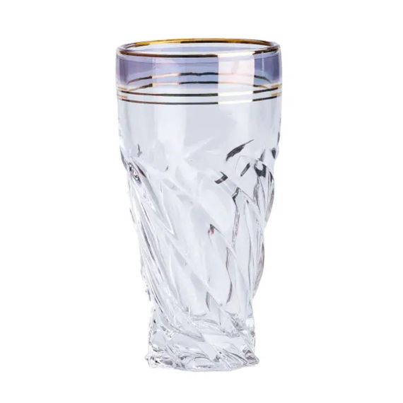 Стеклянные стаканы набор из 6 штук по 250 мл синий HP567 | Зображення 1