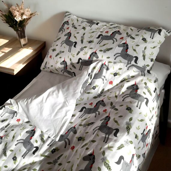 Комплект постільної білизни SoundSleep Unicorn муслін підлітковий 145х210 см (94099737) | Зображення 8
