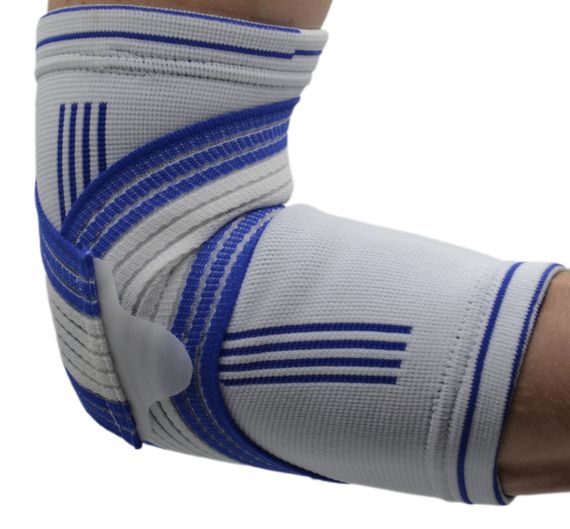 Налокітник Power System PS-6007 Elbow Support Pro White/Blue (1шт.) S/M | Зображення 1