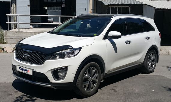 Дефлектор капота (EuroCap) для Kia Sorento UM 2015-2020 гг | Зображення 3