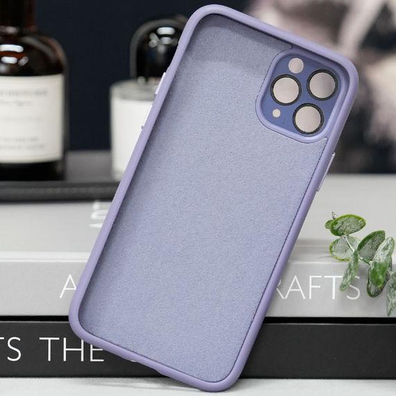 Чехол TPU+Glass Sapphire Midnight with MagSafe для Apple iPhone 12 Pro (6.1") Сиреневый / Dasheen | Зображення 2