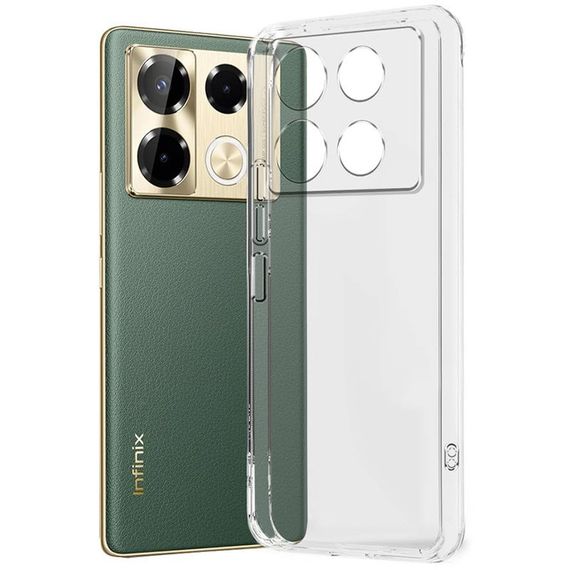TPU чохол Epic Transparent 1,5mm Full Camera для Infinix Note 40 Pro 4G Безбарвний (прозорий)