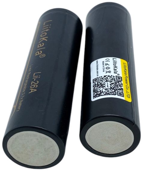 Акумулятор 2600 mAh чесна реальна ємність комплект 2 штуки 18650 3.7 V батарея літій-іонна Li-Ion | Зображення 4