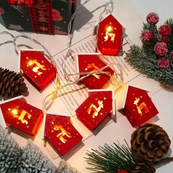 Новорічна гірлянда 3 м, 20 LED, тепле біле світло, USB | Зображення 1