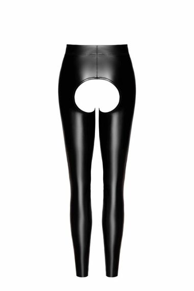Легінси Noir Handmade F304 Taboo, S, black, під латекс, відкриті сідниці та промежина Sex Aura | Зображення 4